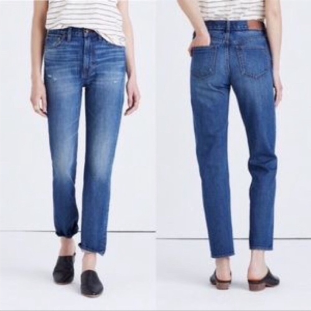Madewell High rise The Perfect Straight Jean